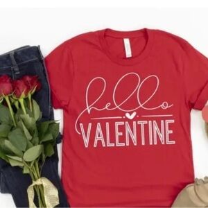 Red valentines t shirt medium